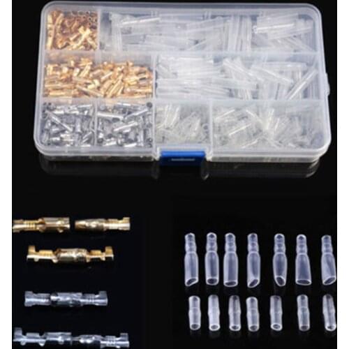 Tin Wire Terminals Brass Male&Female Connectors 400PCS Motorcycle Autos 3.9mm Popular