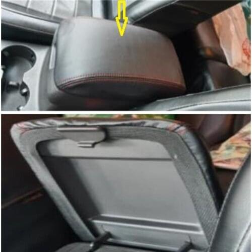 For Hyundai Santa Fe 2006 2007 2008 2009 2010 2011 2012 Customzied Microfibre Leather Center Armrest Leather Cover car interior