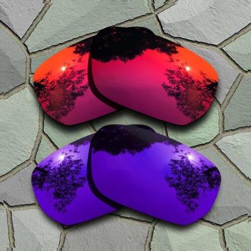 Violet Blue&Violet Red Sunglasses Polarized Replacement Lenses for Oakley Style Switch