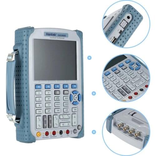 Hantek DSO8060 Handheld Spectrum Analyzer Portable Osciloscopio Digital Multimeter Oscilloscope USB LCD 60MHz 2 Channels DMM