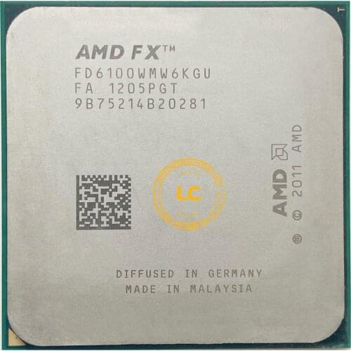 AMD FX-Series FX 6100 3.3 GHz Six-Core CPU Processor FD6100WMW6KGU Socket AM3