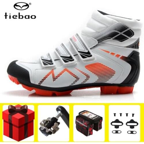 TIEBAO Winter Cycling Shoes add spd pedal set Bike Bicycle sapatilha ciclismo mtb women Sneakers men Ankle Boots outdoor shoes