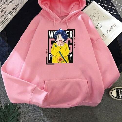 Anime Wonder Egg Priority AI Printing Hoodies Sweatshirt Men Women Korean Tops Fashion Long Sleeve Streetwear Kawaii Clothes