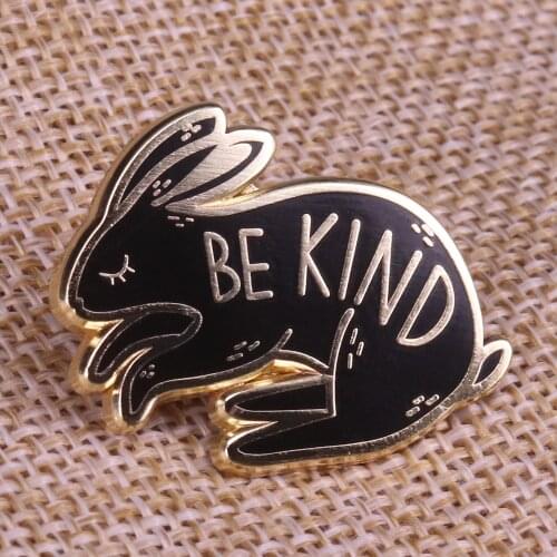 Cute Bunny hard enamel pin Pet Rabbit Badge Animal pet lover brooch