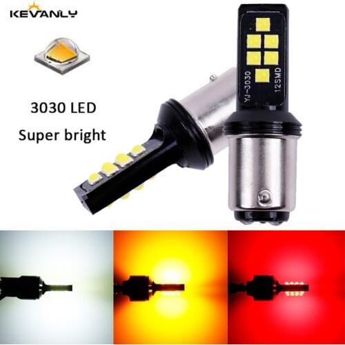 1PC CANBUS PY21W P21W PY21W P21/5W led T20 1157 BAY15D BA15S 7440 W21W T15 BAU15S 3030 Chips LED Car Reserve Lamp Brake Light