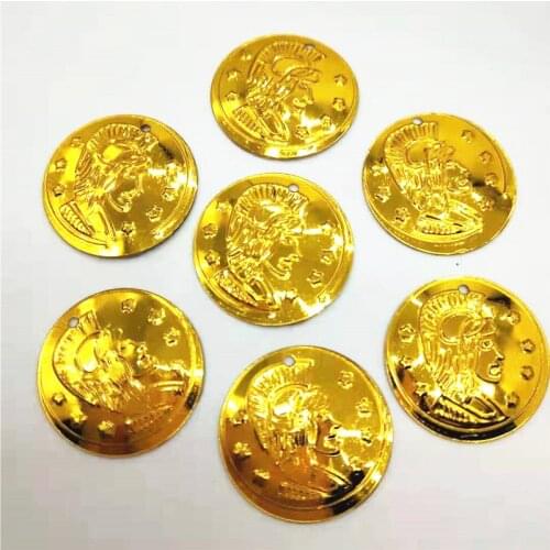300pcs/lot 22mm Coin Sequin Pendant PVC Paillettes Sewing Crafts Accessory General Head Portraits Belly Dance Scarf Gold Coins