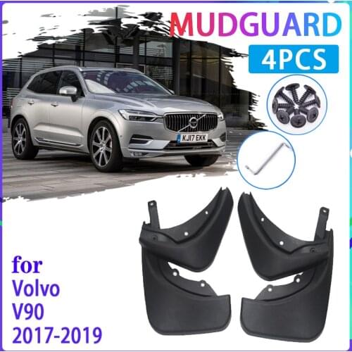 4PCS Car Mud Flaps for Volvo V90 2017 2018 2019 Mudguard Splash Guards Fender Mudflaps Auto Accessories