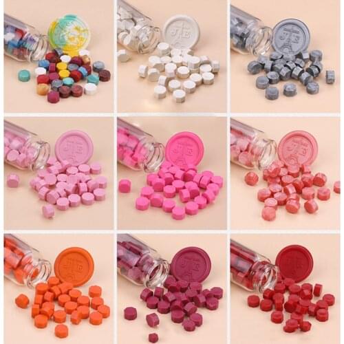60pcs/bag Sealing Wax Seal Stamp Color Wax Beads For Diy Lovers Craft Gift Wedding Invitation Envelop Ancient Sealing Wax Decor