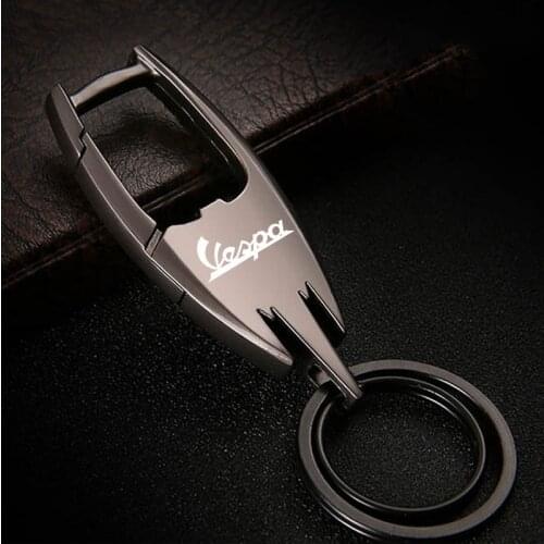 Motorcycle Keychain Alloy Keyring Key for Piaggio Vespa Sprint Primavera 50 150 150S 946 GTS GTV LX 60 125 250 300 Accessories