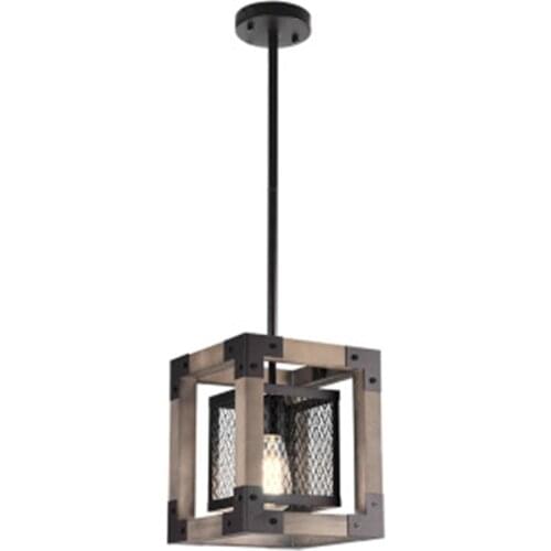 American Rural Retro Industrial Wind Loft Solid Wood Chandelier Creative Wood Lamp Dining Room Lamp Free Shipping LED Bulbs Iron