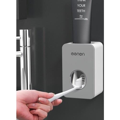 Hands Free Automatic Toothpaste Dispenser Toothpaste Squeezer Wall Mount Bathroom Accessories