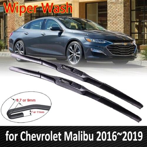 Car Wiper Blades for Chevrolet Malibu 2016 2017 2018 2019 9th Gen MK9 Front Window Windscreen Windshield Wipers Car Accessories