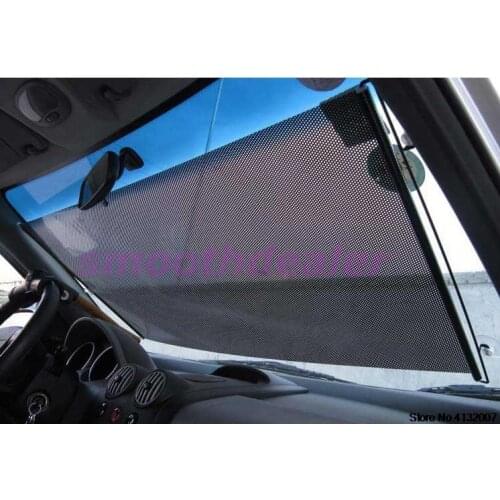 Car Styling Black Car Auto Window Roll Blind Sunshade Windshield Sun Shield Visor 58 x125cm