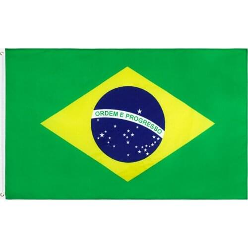 3x5ft Stock Printed BR Brazilian Brazil Flag