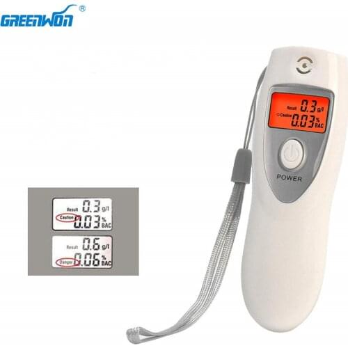 GREENWON Digital LCD Alcohol tester Breath Analyzer Breathalyzer alcohol meter