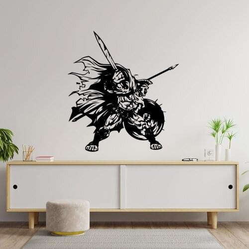 Diy sparta Decorative Sticker Waterproof Home Decor Decor Living Room Bedroom Removable Removable Decor Wall Decals
