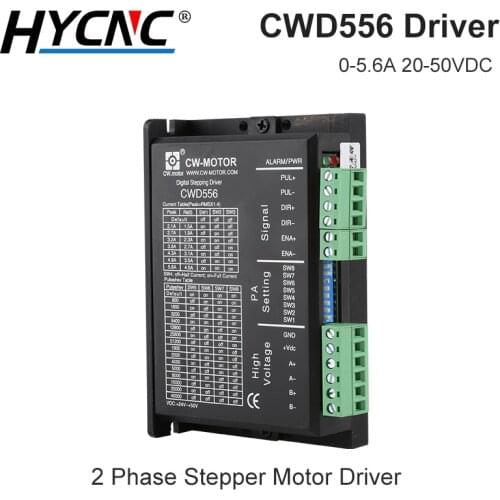 Nema 34 Stepper Motor Driver 0-5.6A 20-50vdc CWD556 Drive Motor Suitable For CNC Milling Machine Nema 23 Motor