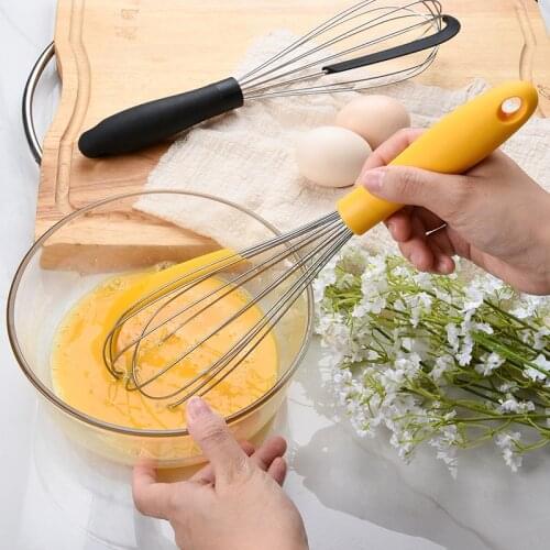 Creative Scraper Egg Beater 2-in-1 Stainless Steel Eggbeater Egg Beater with Cream Scraper Blender baking accessories