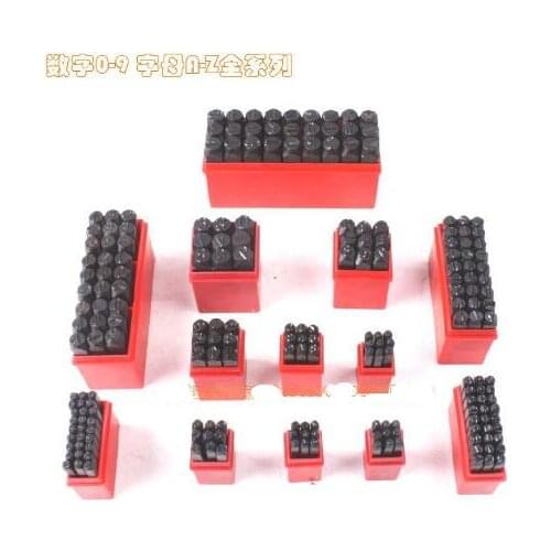 9pcs Number Set Stamps 27pcs Letter Set Punch Tool Jewelry Letter Stamp Steel Metal Die Set Case Craft Hot 2/3/4/5/6/8/10/12mm