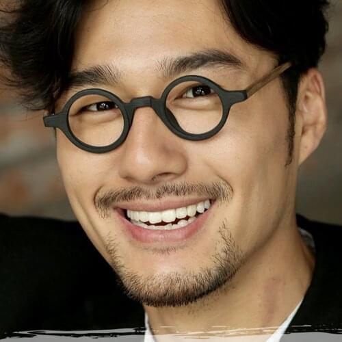 Johnny Depp Glasses Men Women Round Computer Transparent Eyeglass Brand Design Japan Optical Glasses Frame Acetate Vintage S301