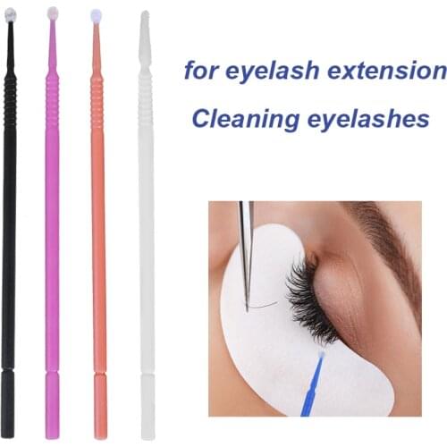Disposable Tattoo Cotton Swab Eyelash Colorful Microblading Micro Brush Applicator Tattoo Supplie for Permanent Makeup Accessory