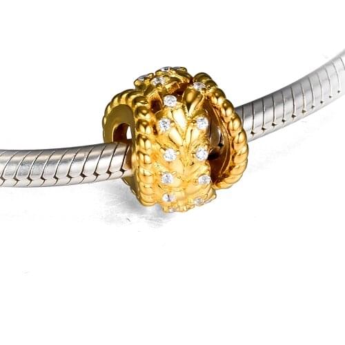 Fits for Pandora Charms Bracelets Shine Dazzling Grain Swirls Beads 100% 925 Sterling Silver Jewelry Free Shipping