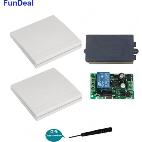 433MHz Portable Remote Mounted Wireless Remote Control for Light Smart Switch 86 Wall Panel RF Transmitter And 220v 1CH Receiver