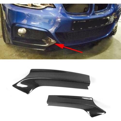 Carbon Fiber Front Bumper Lip Splitters Winglet for BMW 2 Series F23 F22 M Sport M235i M240i Coupe Convertible 2013 - 2017