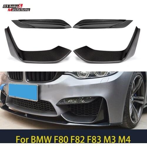 1 Pair F80 F82 Front Bumper Spoiler Carbon Fiber Splitter for BMW 3 Series F80 4 Series F82 Car Styling 2012 - IN