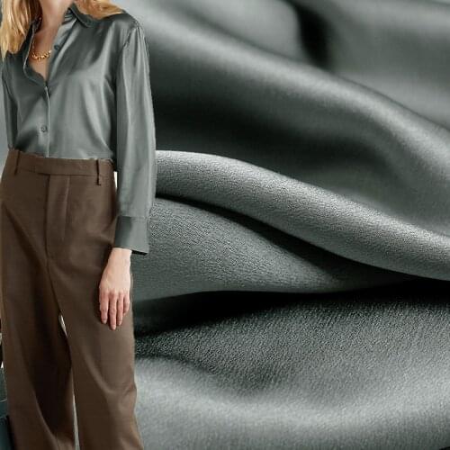 Red Raspberry 20momme 5A Class Crepe Satin Silk Fabrics 100%Silk Garment Materials Women Dress Shirt Sewing Cloth Freshipping