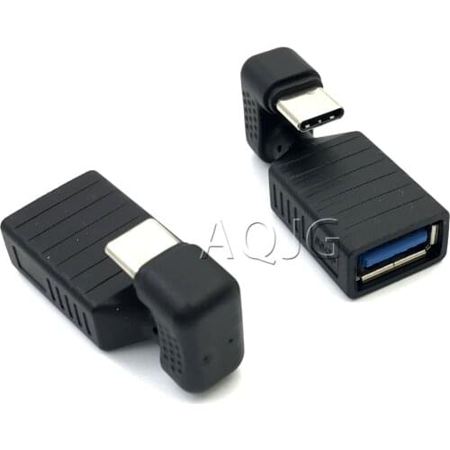 U-shaped 360 Angled USB 3.1 Type C Male-To-USB 2.0 3.0 Female OTG USB-C Converter Adapter For Huawei Samsung Xiaomi AQJG