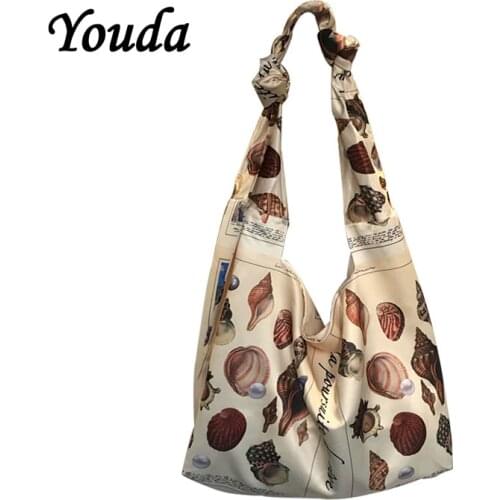Youda New Original Design Women Slik Bags Fashion Style Ladies Shopping Handbag Elegant Female Handbag Sweet Girls Tote Handbags