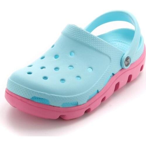 2020 New women sandals hole slippers couple sandals mules and clogs garden shoes for women breathable beach shoes 36-40 AF71