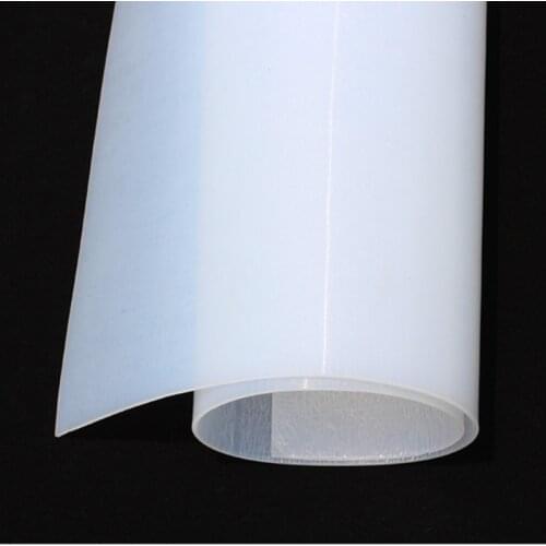 1.5mm/2mm/3mm/4mm/5mm/6mm/8mm High Quality milky white Silicone Rubber Sheet For heat Resist Cushion Size 500x500mm