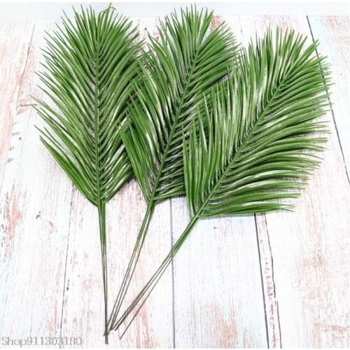 1 Pcs Artificial Plants Tropical Monstera Palm Leaves Simulation Leaf For Party Decoration Home Garden Bar Fake Leaves