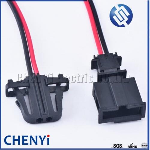 2 Pin License Light Socket Door Light Connector Trunk lights Horn Sensor Plug 3B0972712 1J0971972 For VW Audi Skoda with wires