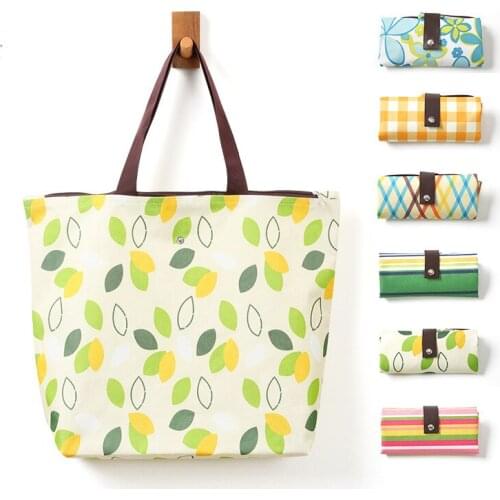 3pcs Shopping Bags Women Oxford 600d Waterproof Foldable Protable Large Capacity Storage Bag