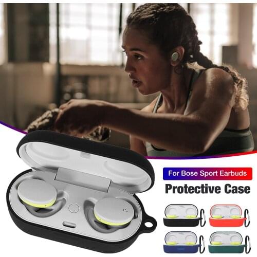 4 Colors Earphone Protective Case For Bose Sport Earbuds Shockproof Anti-fall Silicone Skin Cover Shell Earphone Accessories