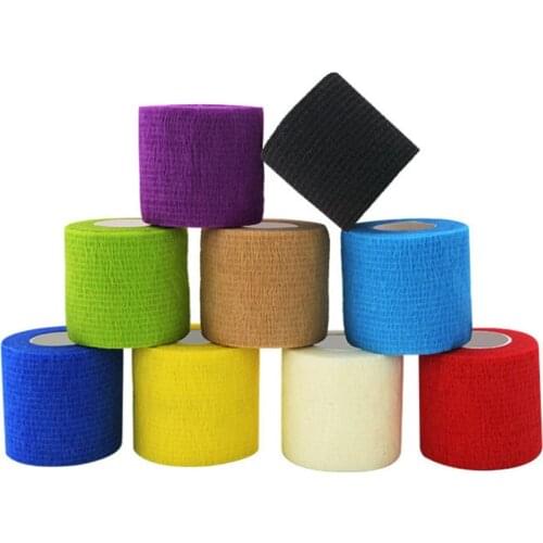 5CM*450CM Self Adhesive Elastic Bandage Non-woven Fabric Tape Protective Gear Knee Elbow Support Injury Pad