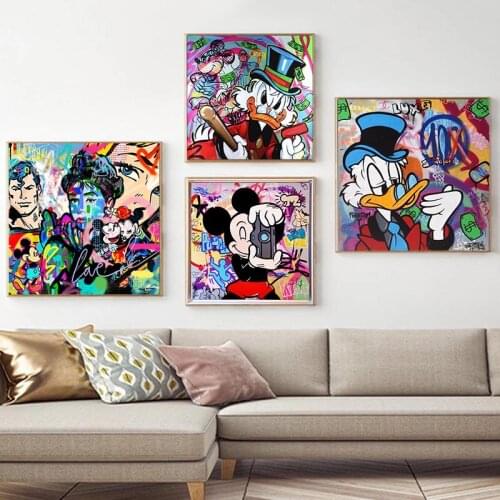 Disney DIY 5D Diamond Painting Full Round Mosaic Banksy Mickey Mouse Donald Duck Diamond Embroidery Picture Home Decor Gift