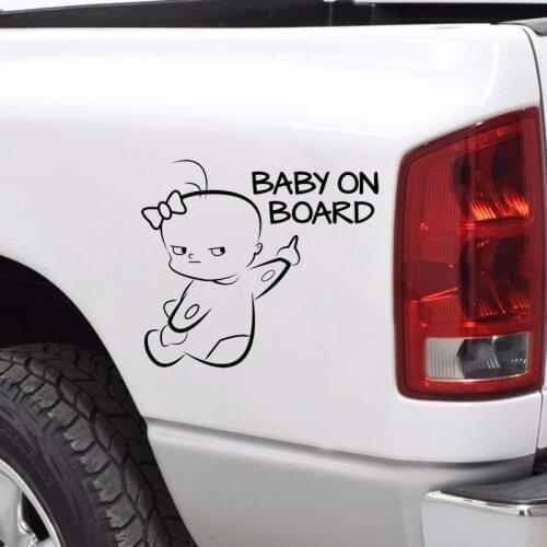 Car Sticker Baby ON BOARD Warning Safety Sign Stickers Vinyl Decal Car Styling For Body Door Window Sticker