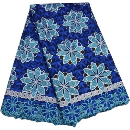 Free shipping (5yards/pc) high quality African Swiss voile lace fabric 2018 with wonderful embroidery for party dress CLP230