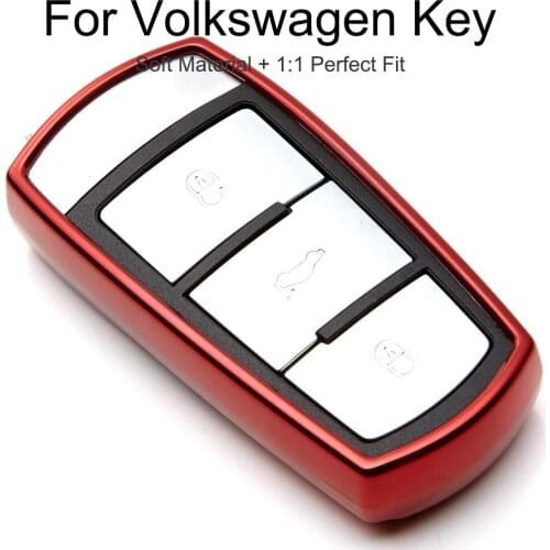 TPU Key Case Cover For Volkswagen VW CC Golf 7 MK7 Magotan Jetta Passat CC B6 B5 B7 B8 Styling Car Key Fob Shell Holder Keychain