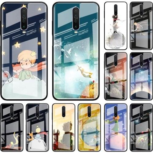 Lovely The Little Prince Glass Case For Xiaomi Redmi Mi Note 9S 8T 9 8 7 8A 9T A3 10 K30 Pro Zoom Tempered Phone Capas