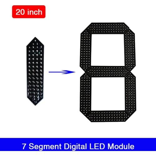 20" Digita Numbers Module,LED Oil Price,7 Segment Of the Modules 12V LED Signs Outdoor Waterproof LED Module