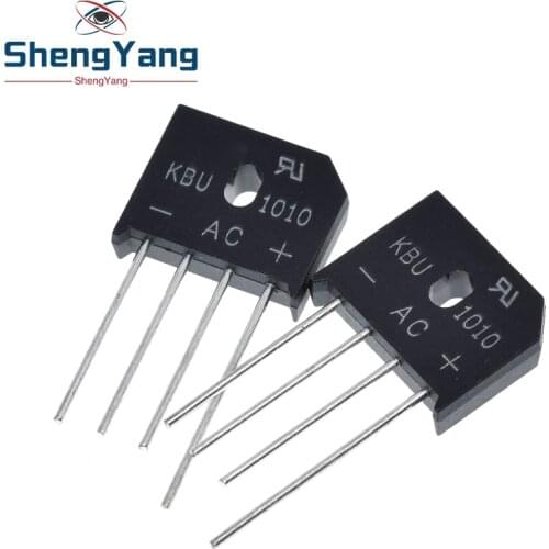 5PCS/LOT KBU1010 KBU-1010 10A 1000V ZIP Diode Bridge Rectifier diode New