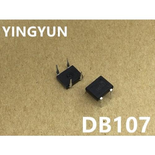 50pcs/lot DB107 DIP-4 1A 1000V Single Phases Diode Rectifier Bridge New original