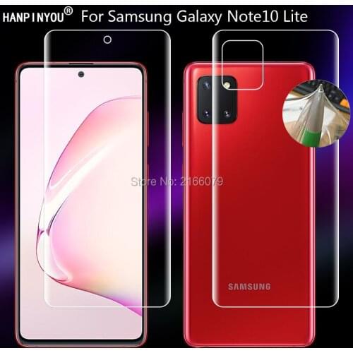For Samsung Galaxy Note10 Lite N770F Clear TPU / Matte Anti-Fingerprints Hydrogel Full Cover Soft Screen Protector Skin Film
