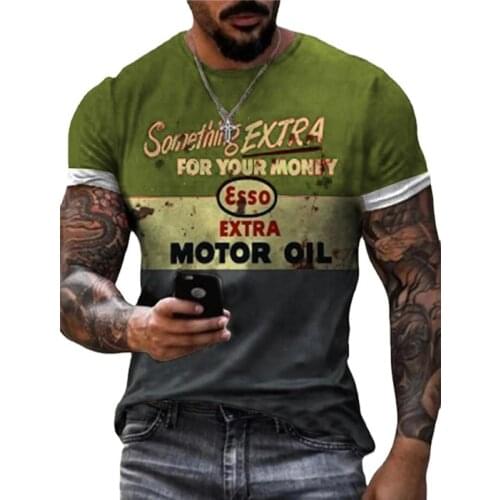 Summer Fashion Men T-shirt Casual Color Matching Multi-Color Block Letter Printed Short Sleeve Oversize T Shirt For Men Clothes