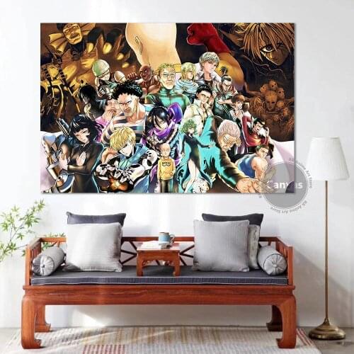 Canvas Anime ONE PUNCH-MAN Pictures Home Decoration Paintings Poster HD Prints Wall Art Modular Living Room